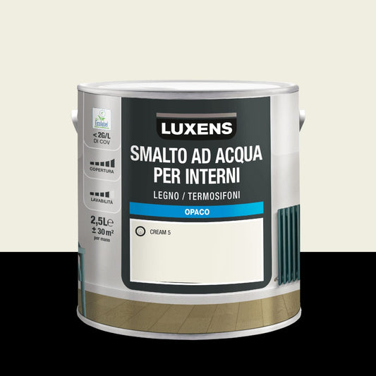 Bricocenter INTERIOR CREAM 5 MATTE WATERBORNE ENAMEL LUXENS 2.5LT