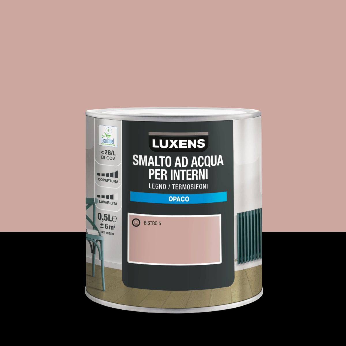 Bricocenter INTERIOR BISTRO 5 MATTE WATER GLAZE LUXENS 500ML