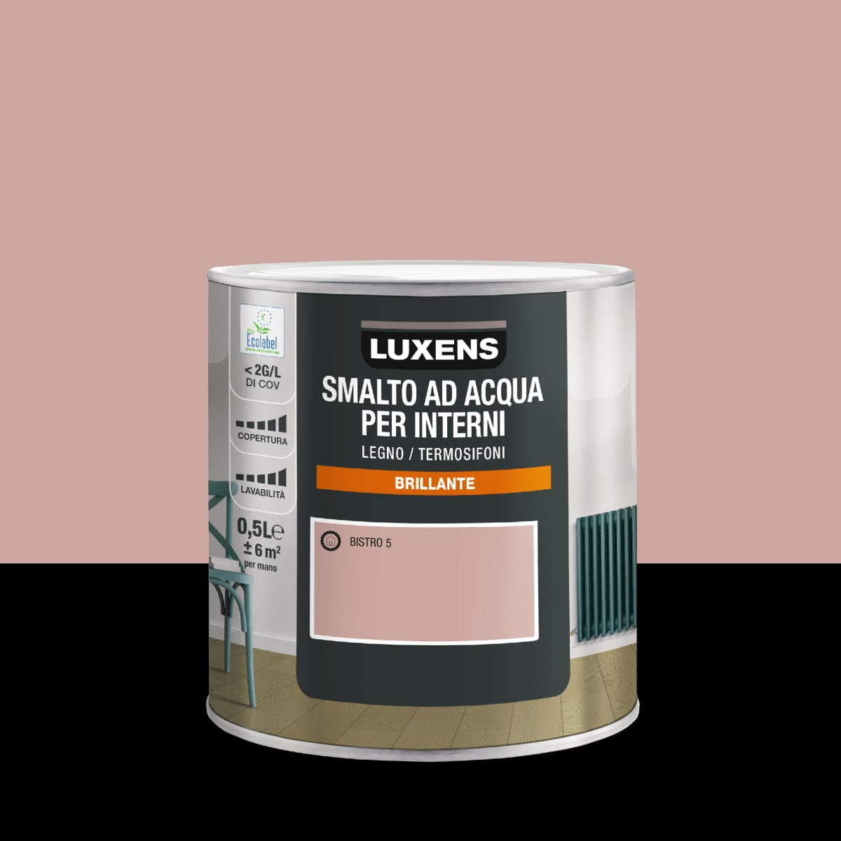 Bricocenter BISTRO INDOOR WATER GLAZE 5 BRILLIANT LUXENS 500ML