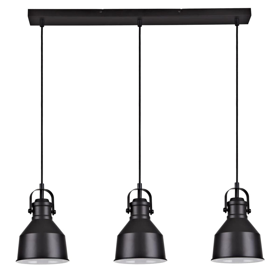 Bricocenter EZIO BLACK METAL CHANDELIER 76X15.5X12CM 3XE27=60W