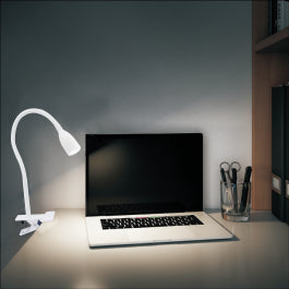 GAO STUDIO LAMP PLASTIC WHITE LED 390LM NATURAL LIGHT WITH CLAMP
