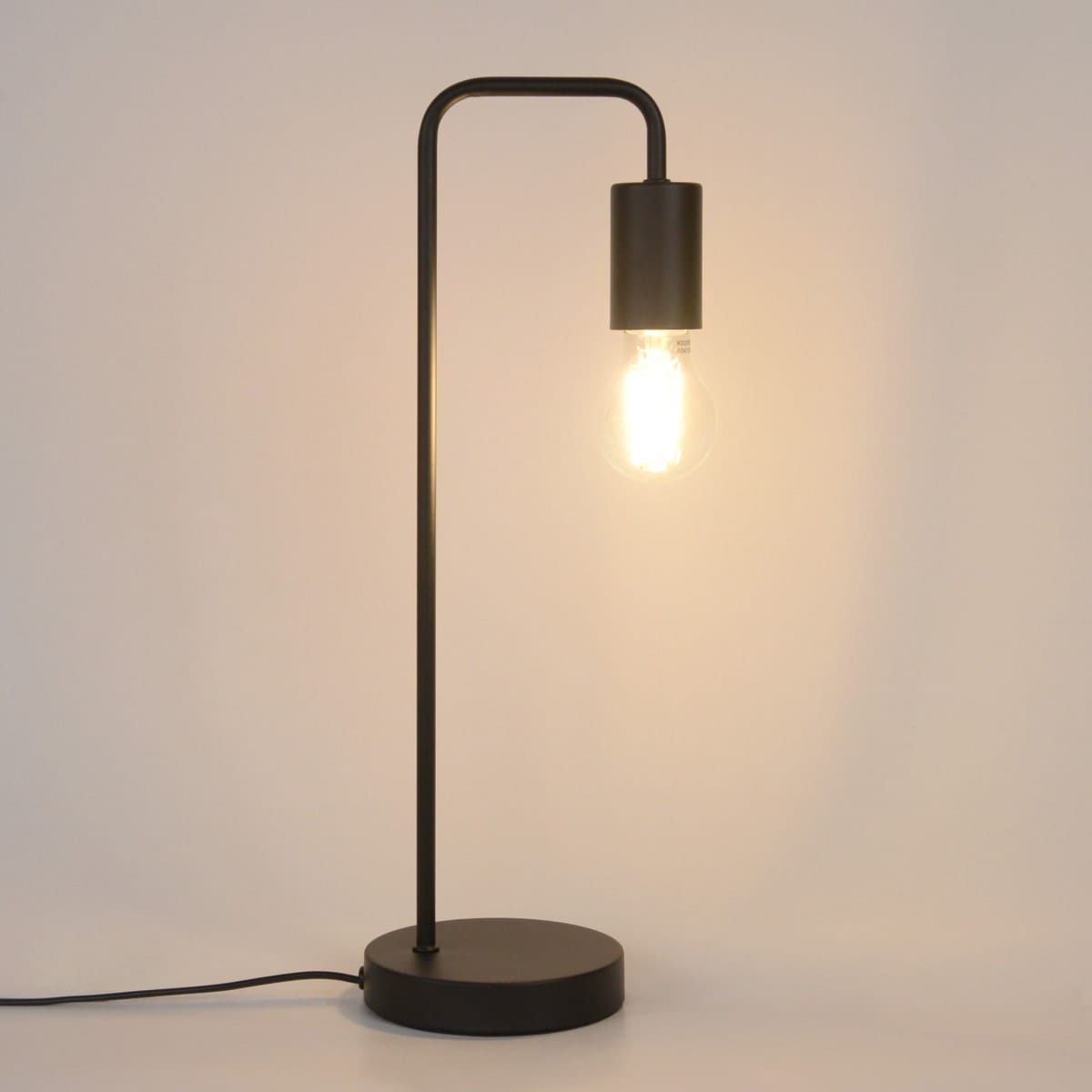 TABLE LAMP LINA METAL BLACK H45 CM E27=40W