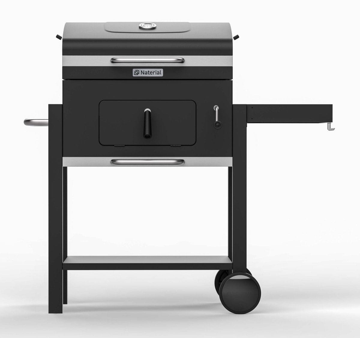 Bricocenter BBQ NATERIAL CENTAURUS BETA II WITH TROLLEY 1 GRILL 61X46