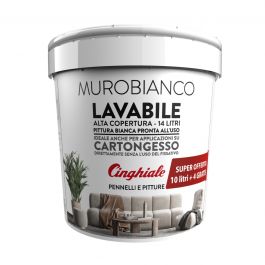 WHITE WASHABLE WALL PAINT 14LT