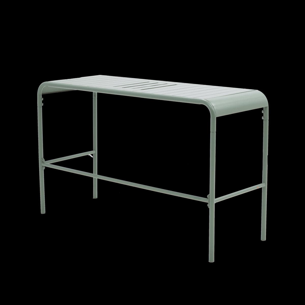Bricocenter TAVOLO DA BALCONE CAFE II 120X45 FISSO 2-4POSTI IN ACCIAIO VERDE