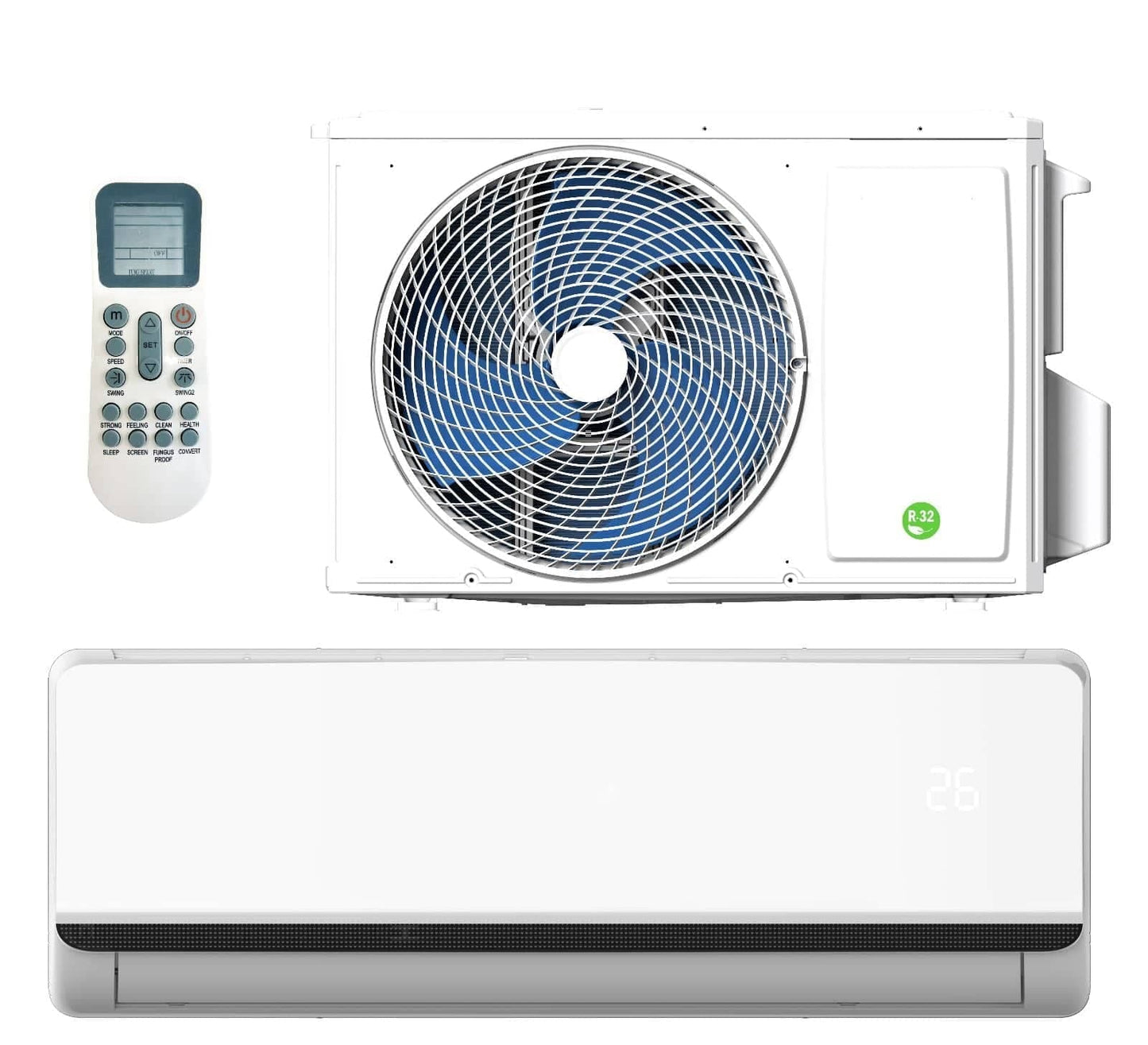 EMELSON FIXED AIR CONDITIONER 12000 btu wifi included