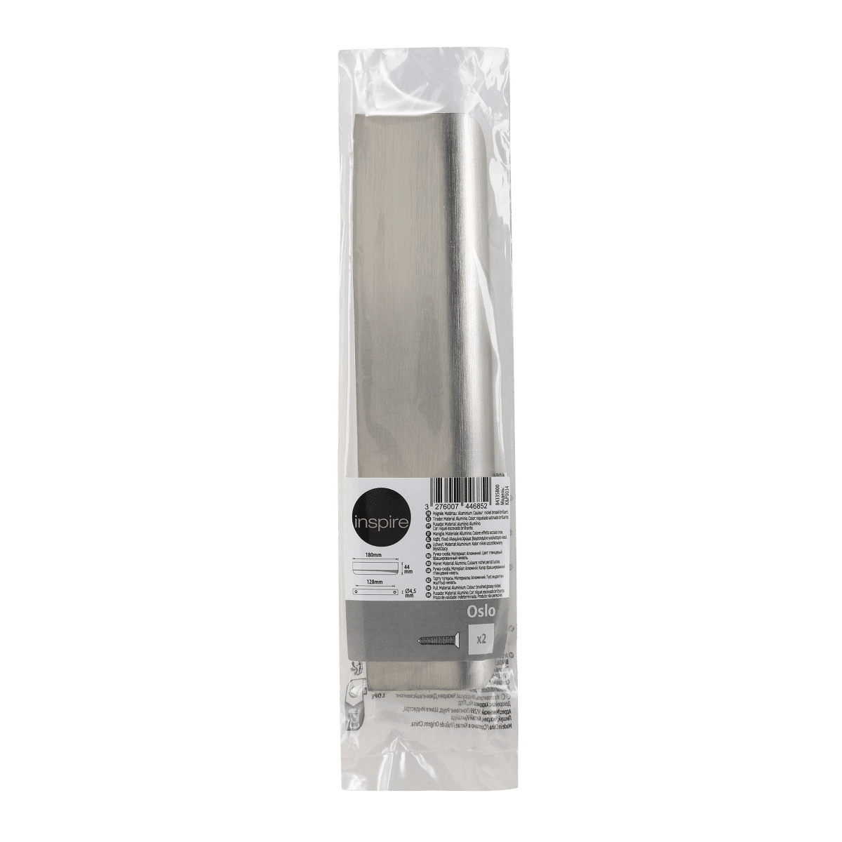 1 OSLO HANDLE SPACING 128MM IN NICKEL