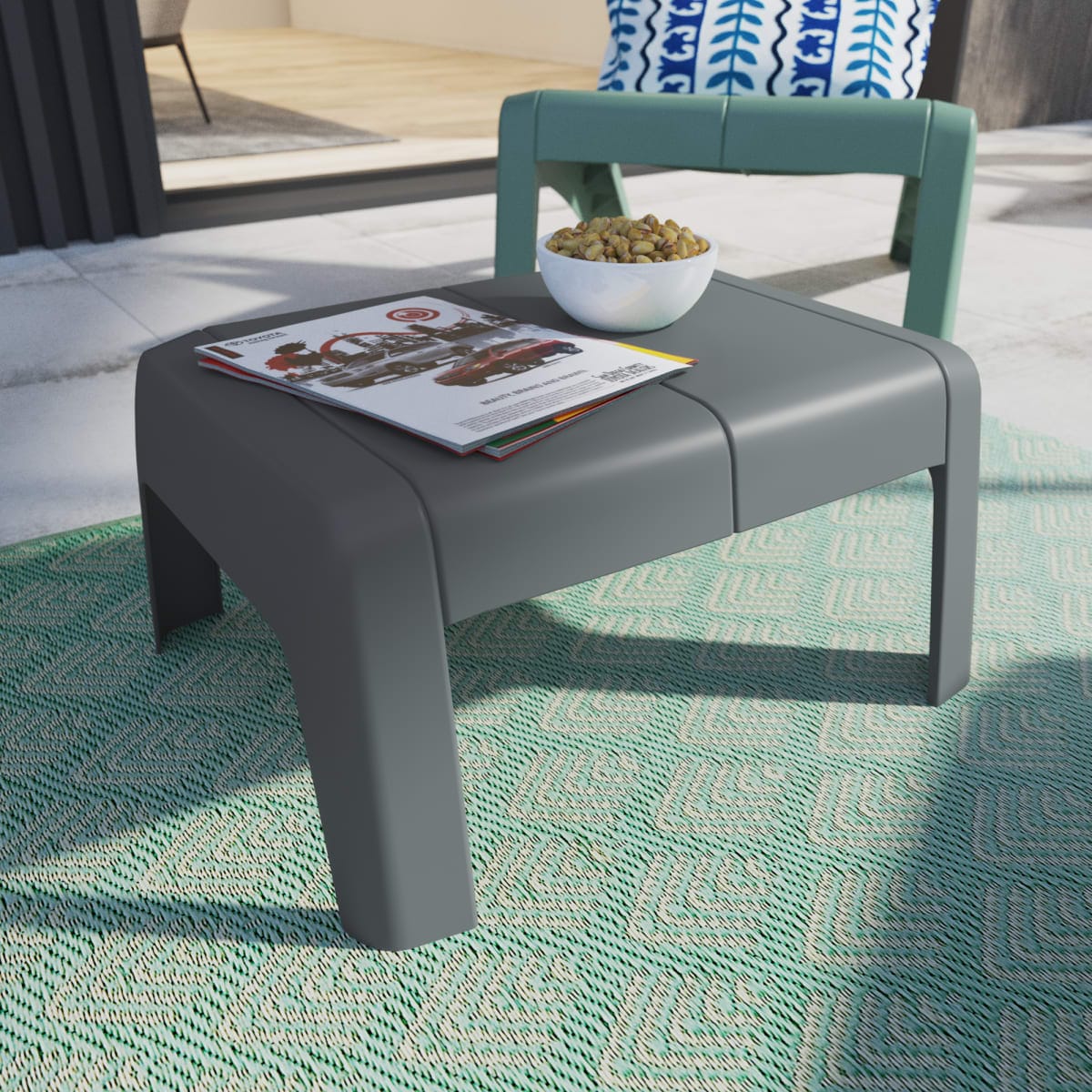 Bricocenter LOW HALIOS NATERIAL ANTHRACITE COFFEE TABLE