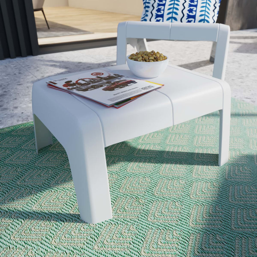 Bricocenter LOW HALIOS NATERIAL WHITE COFFEE TABLE