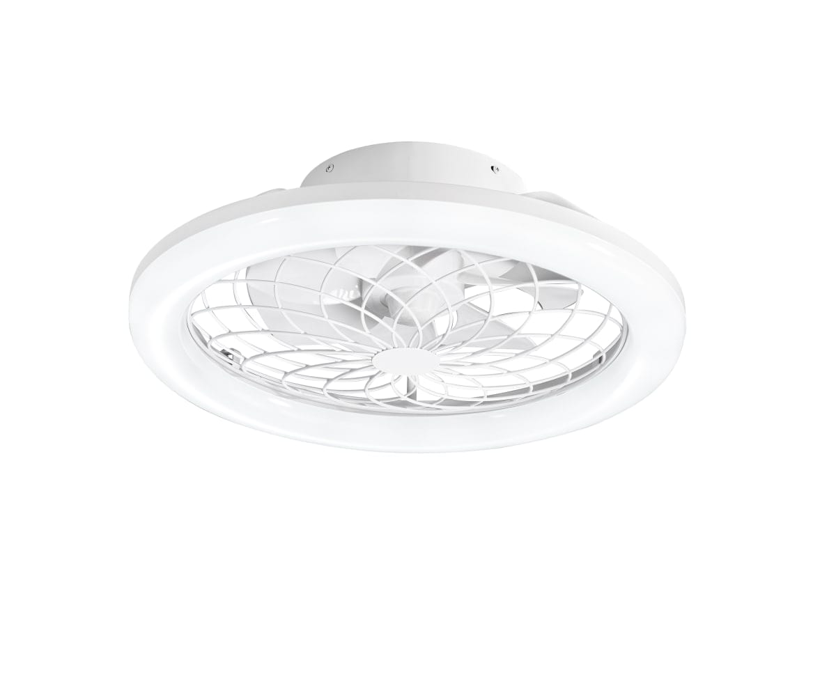 Bricocenter PLAFONIERA CON VENTILATORE ETESIA BIANCO D49 CM LED 30W CCT CON TELECOMANDO