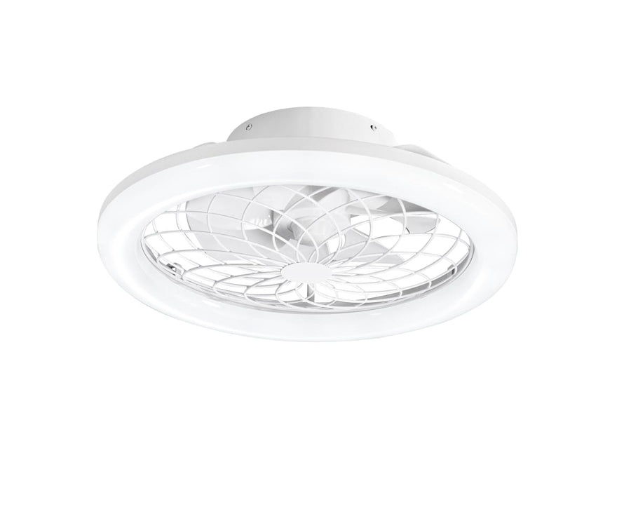 Bricocenter PLAFONIERA CON VENTILATORE ETESIA BIANCO D49 CM LED 30W CCT CON TELECOMANDO
