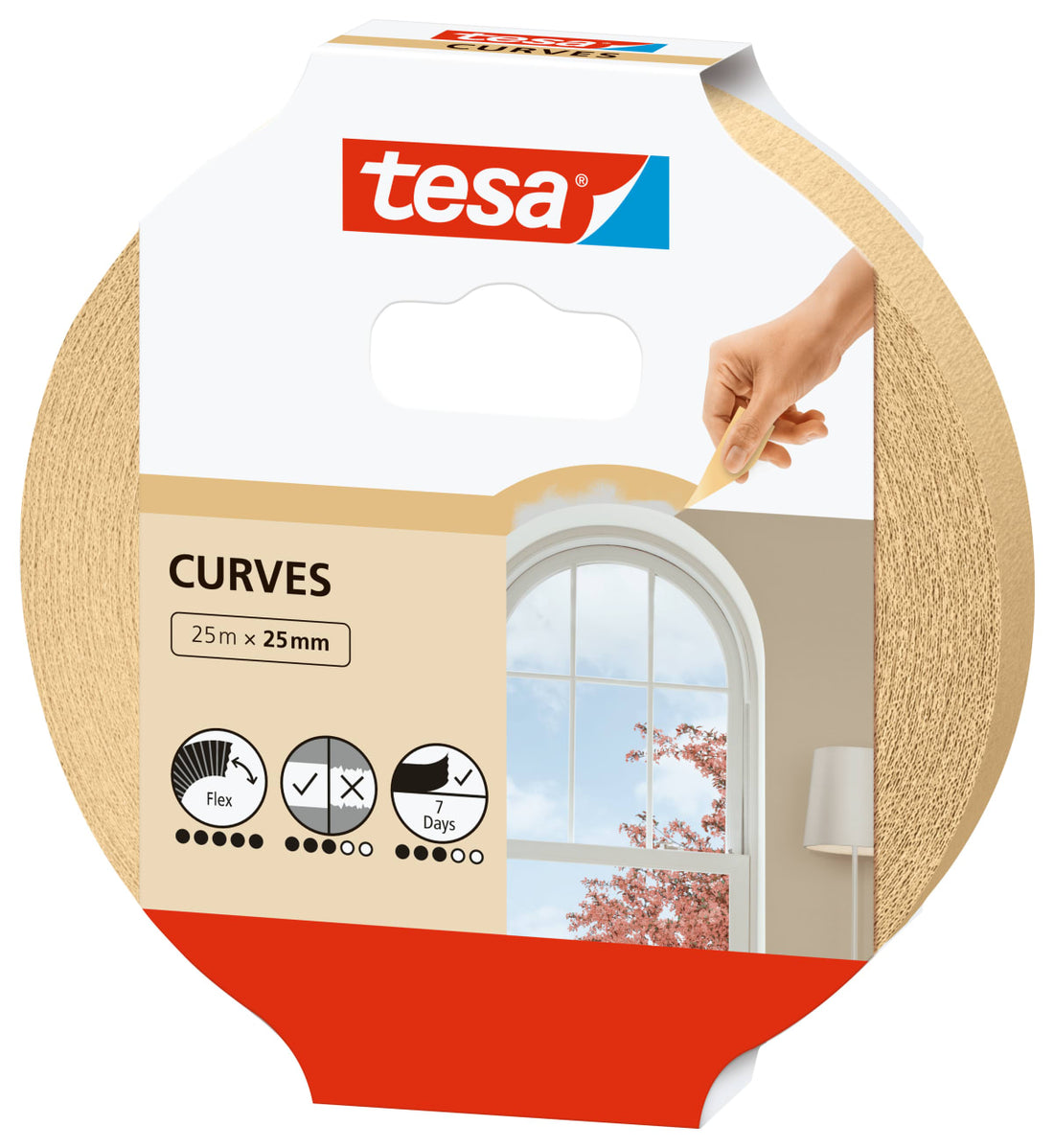 HIGH PERFORMANCE MASKING TAPE AND CURVES TESA 25MMx25MT