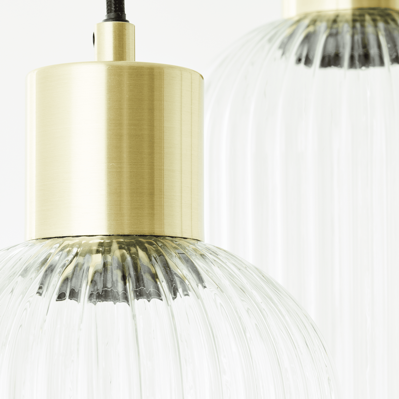 DIPSY GLASS AND GOLD METAL CHANDELIER D25