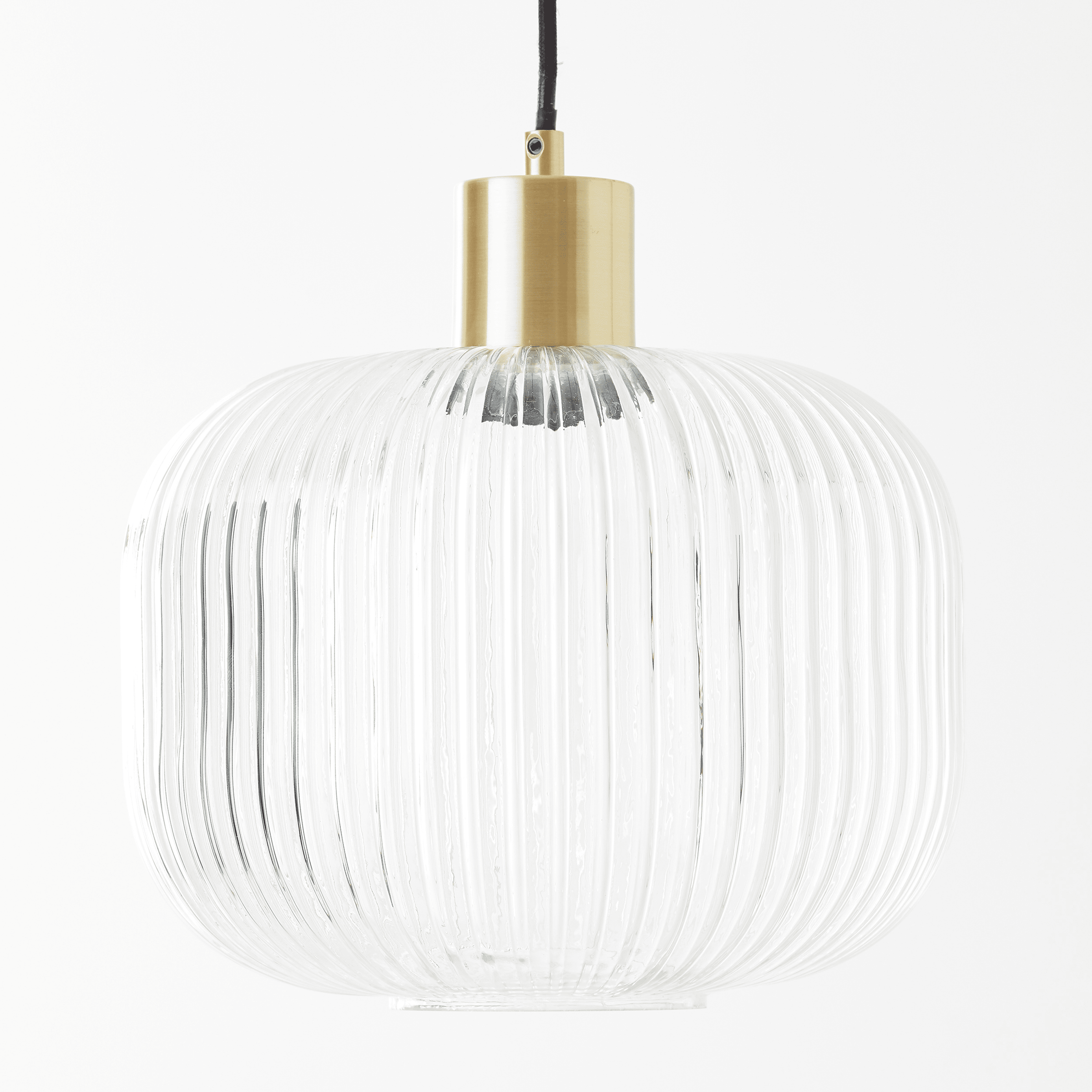 DIPSY GLASS AND GOLD METAL CHANDELIER D25