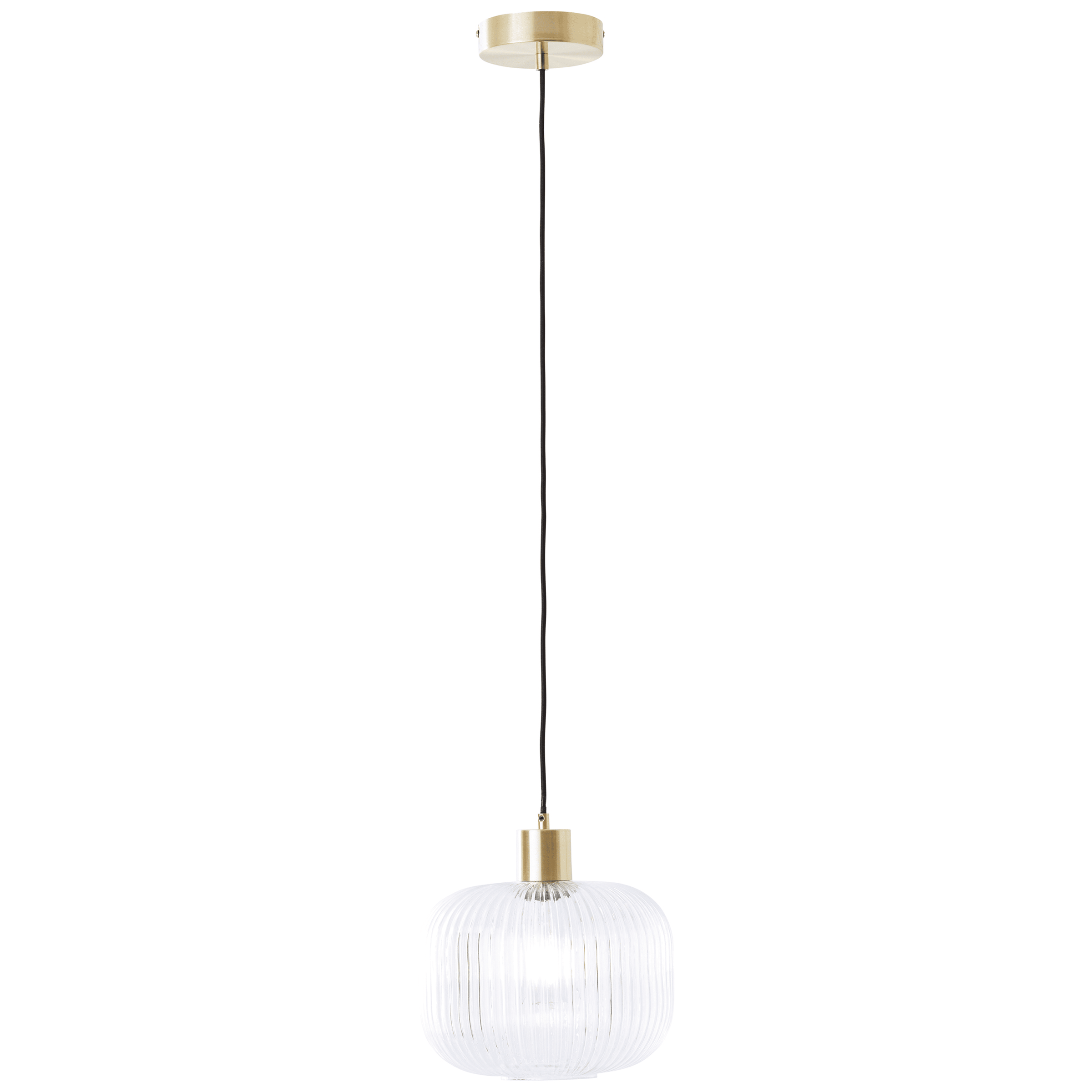 DIPSY GLASS AND GOLD METAL CHANDELIER D25