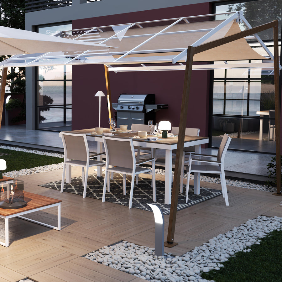 Piastrella smartdeck thermowood naturale 60x60