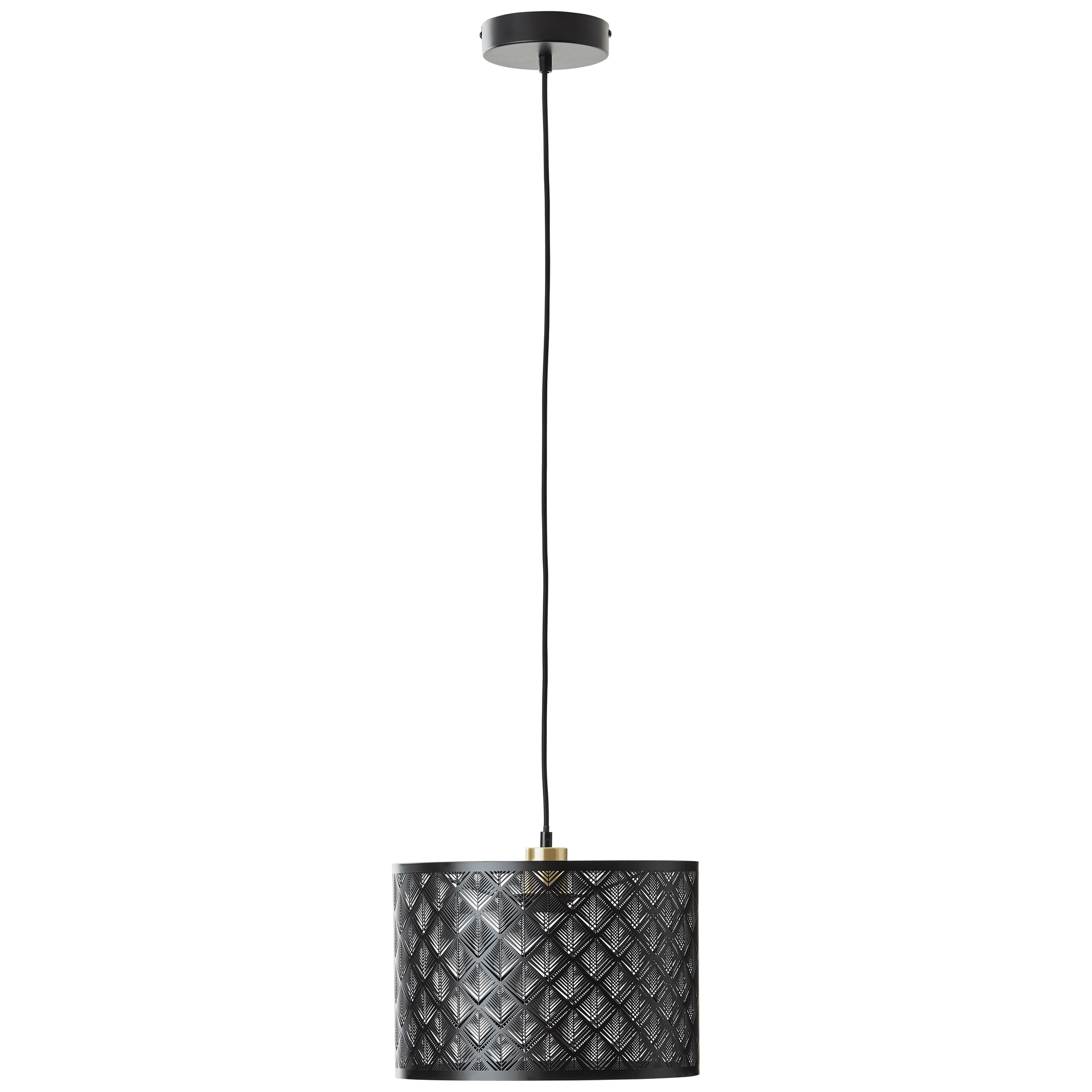 Galati black metal chandelier d30 cm e27