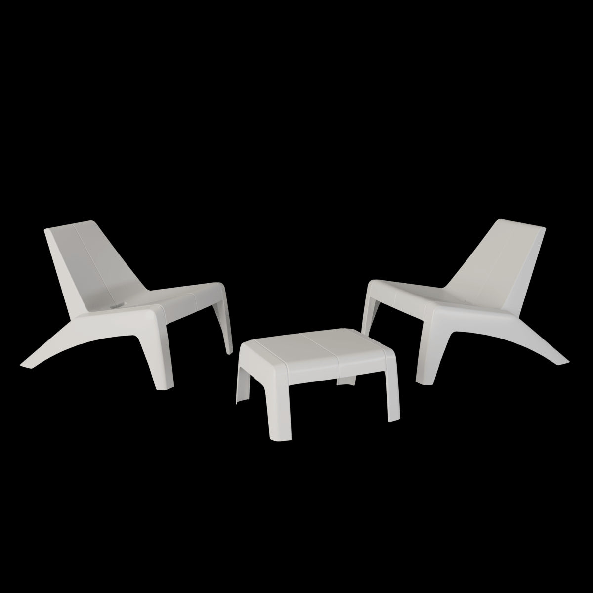 HALIOS RELAX NATERIAL WHITE ARMCHAIR