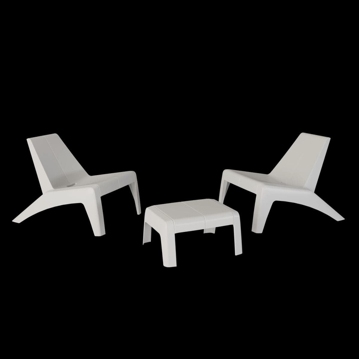 Bricocenter HALIOS RELAX NATERIAL WHITE ARMCHAIR