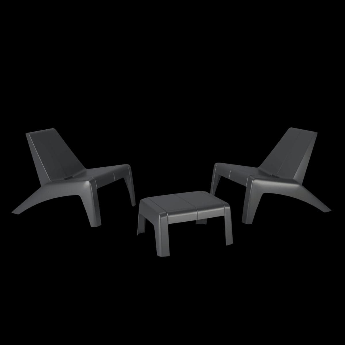 Bricocenter LOW HALIOS NATERIAL ANTHRACITE COFFEE TABLE