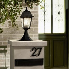 BLACK PLASTIC SIMA LAMP H40.5 CM E27=25W IP44