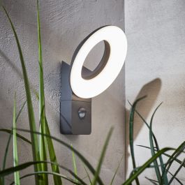 QUITO WALL LIGHT ALUMINIUM GREY 24X12.5X12.5CM LED 16W NATURAL LIGHT WITH MOTION SENSOR