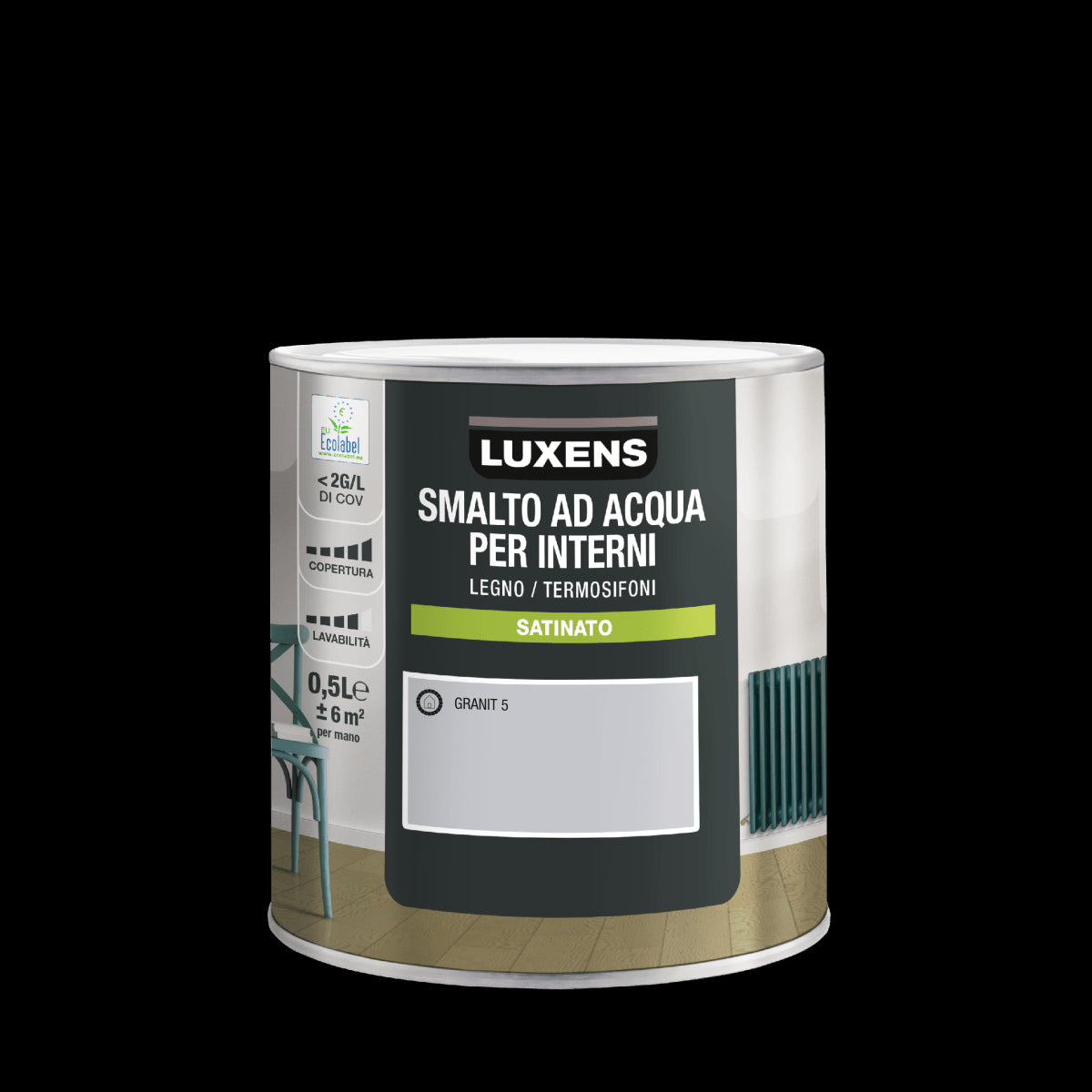 LUXENS GRANIT 5 SATIN INTERIOR ENAMEL 500 ML