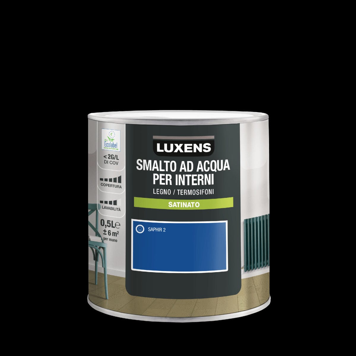 Bricocenter LUXENS SAPHIR 2 SATIN INTERIOR ENAMEL 500 ML