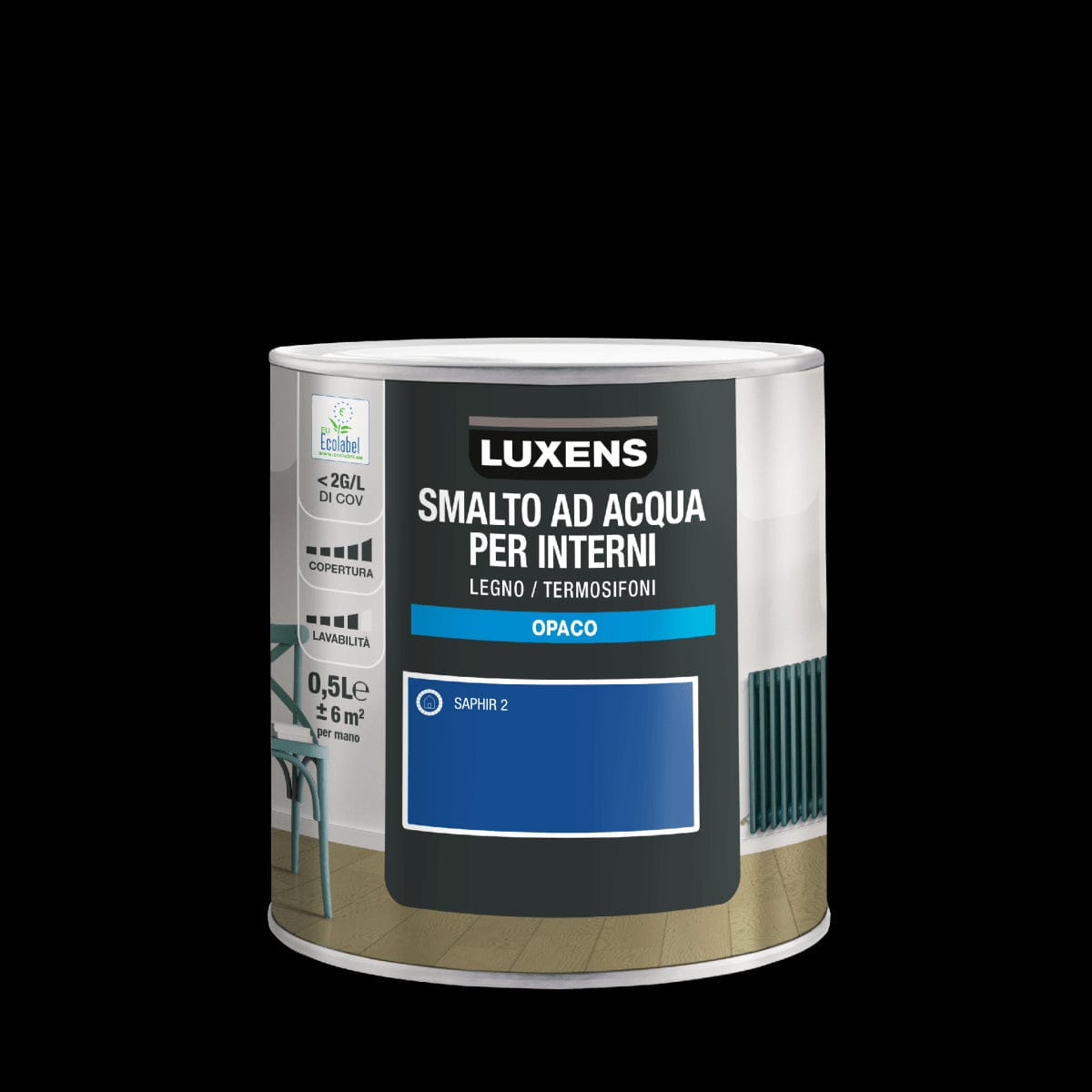 Bricocenter SAPHIR 2 MATT INTERIOR WATER ENAMEL LUXENS 500 ML