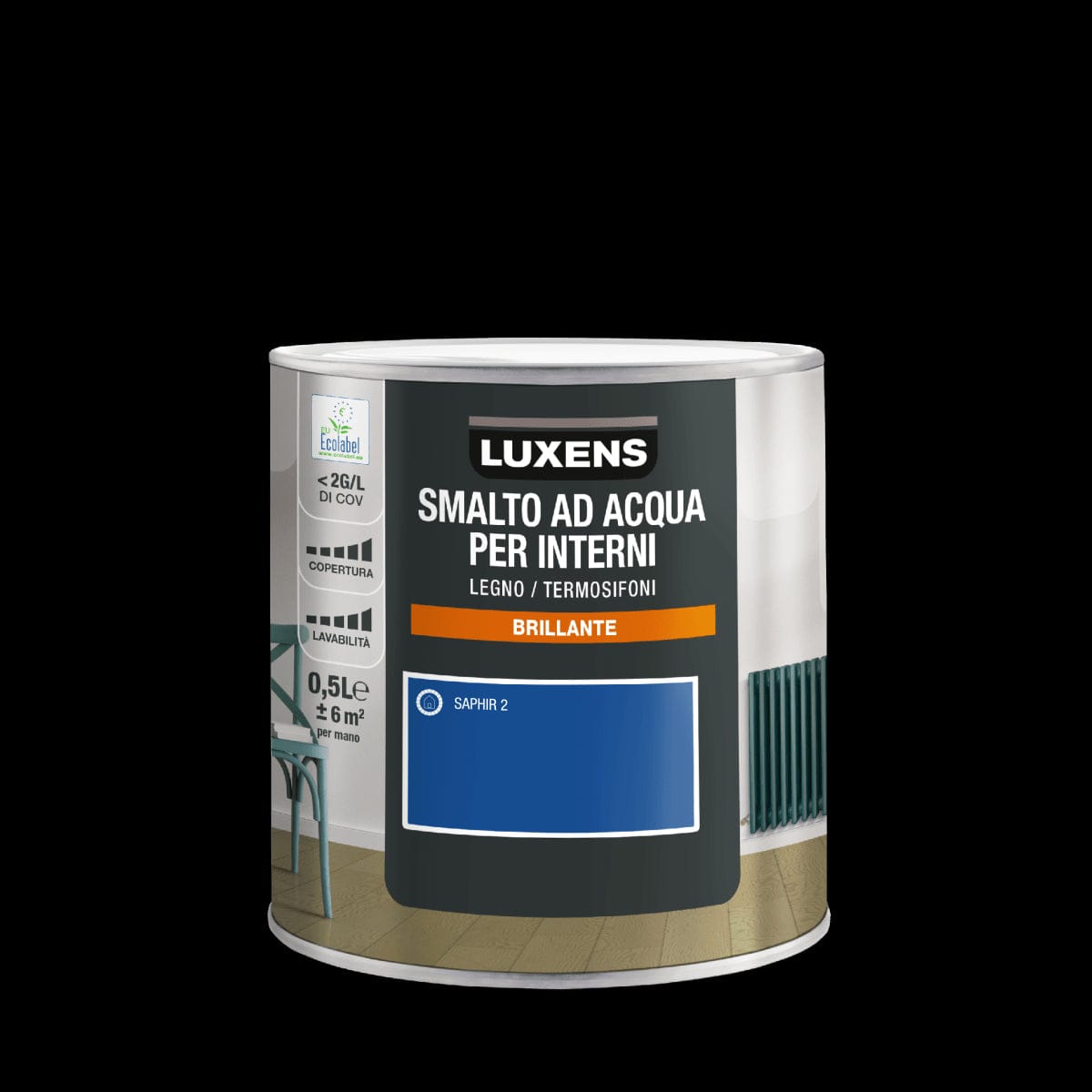 Bricocenter SAPHIR 2 BRILLIANT LUXENS INTERIOR WATER ENAMEL 500ML