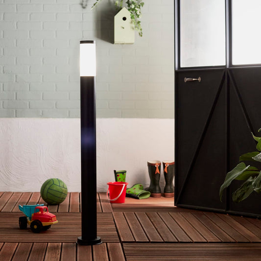 BLACK PLASTIC TRAVIS STREETLIGHT 100CM E27=40W IP44