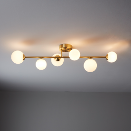 CALLAS CEILING LIGHT METAL GOLD D97.8CM 6XG9