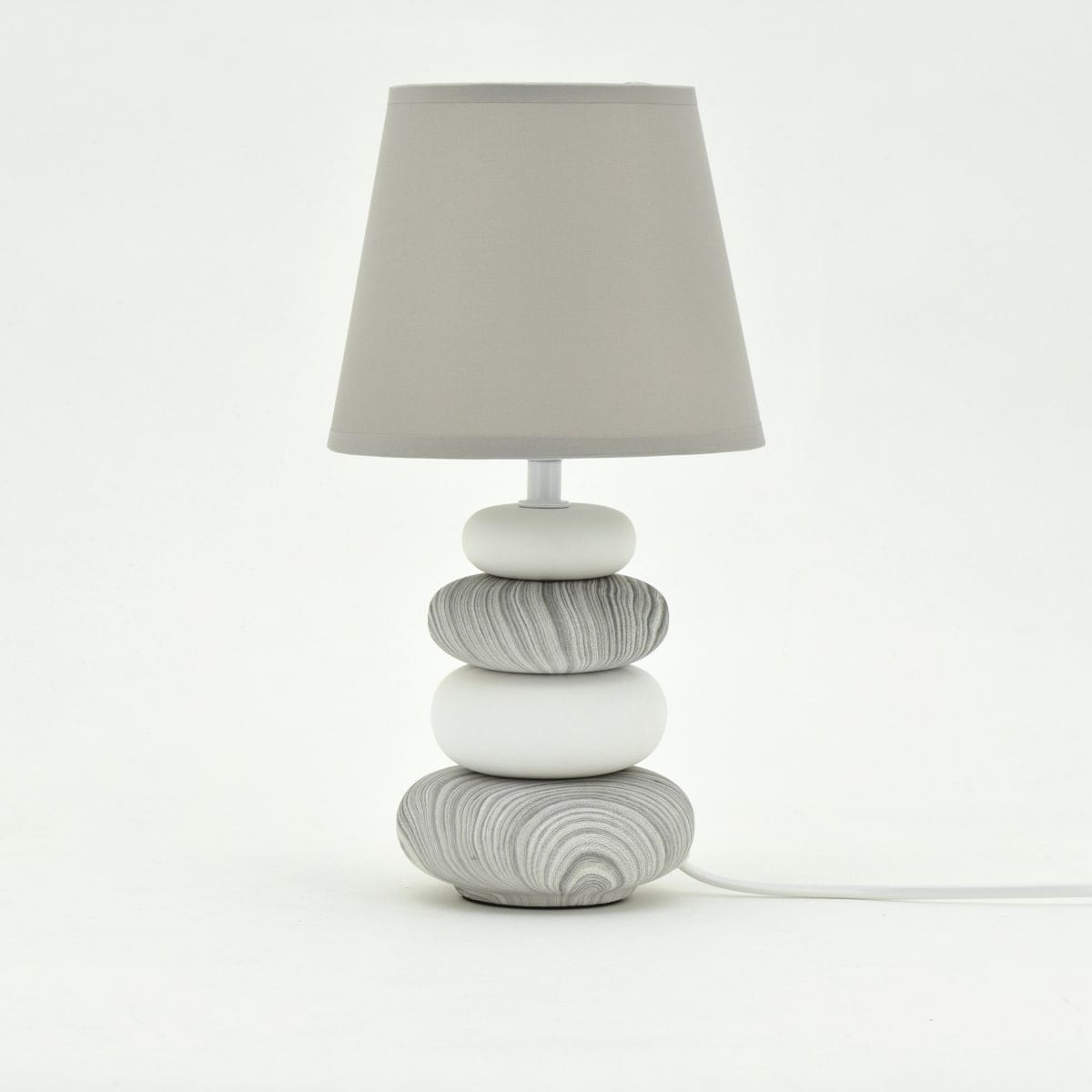 TABLE LAMP NAVALA CERAMIC GREY H36 CM E14=40W