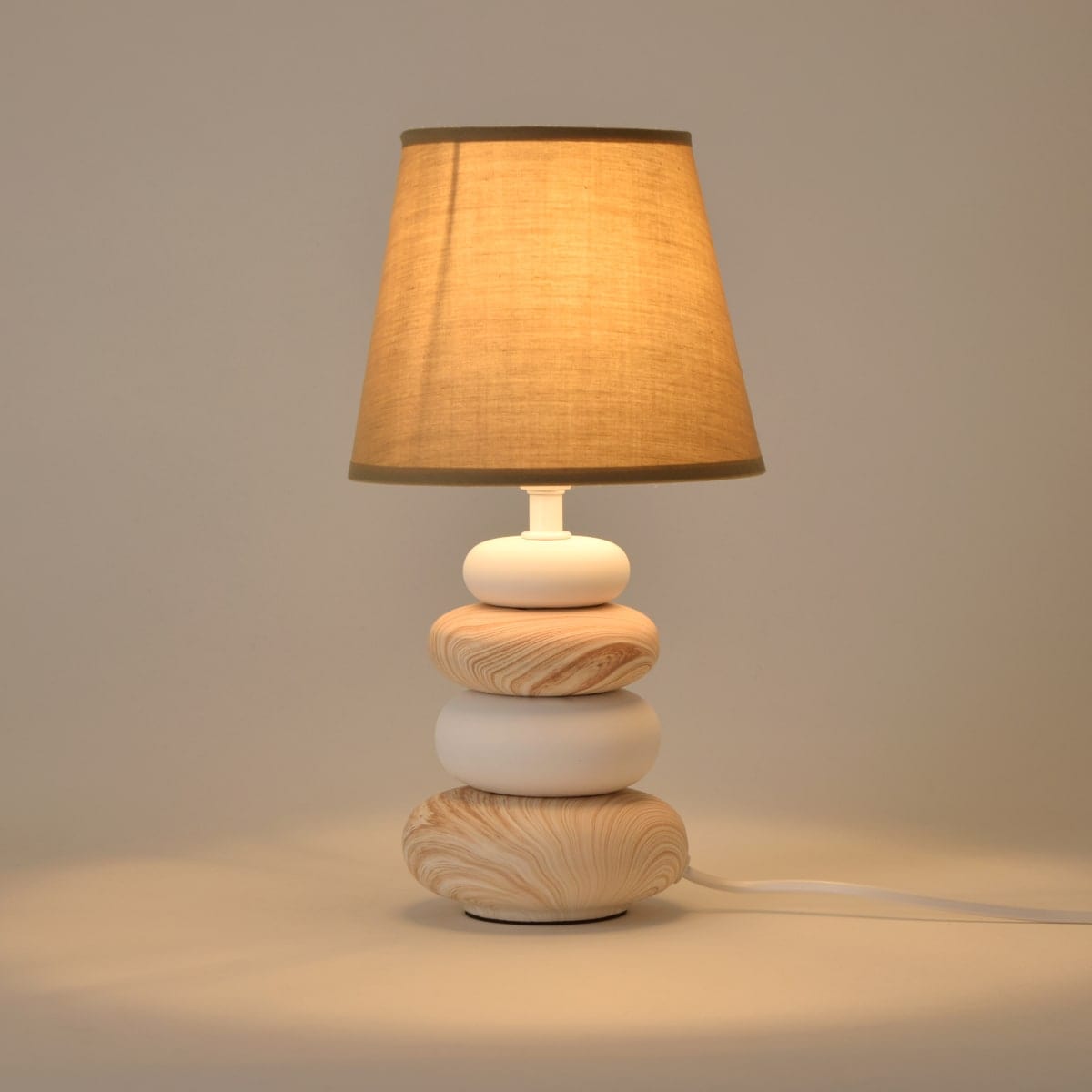 Bricocenter NAVALA CERAMIC TABLE LAMP BEIGE H36 CM E14=40W