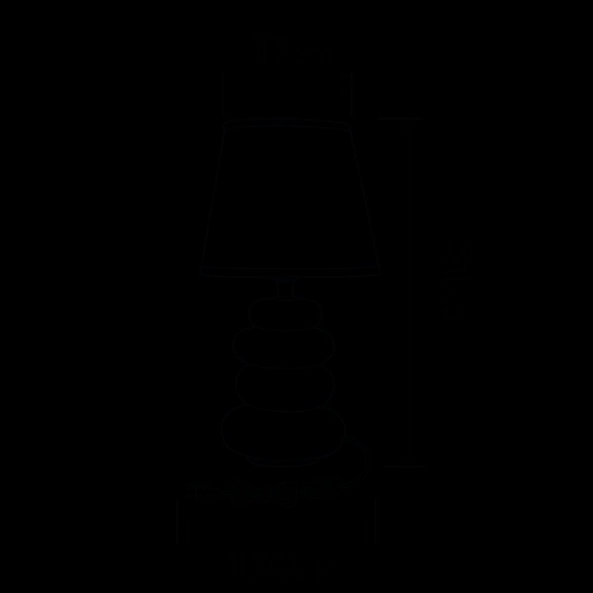 Bricocenter NAVALA CERAMIC TABLE LAMP BEIGE H36 CM E14=40W