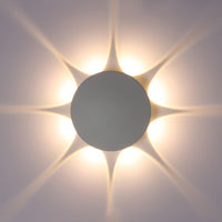 TORVI ALUMINIUM WALL LIGHT WHITE D16 CM LED 8W NATURAL LIGHT