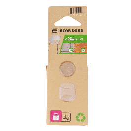 PLASTIC SOCK D20 MM TRANSPARENT, 4 PIECES