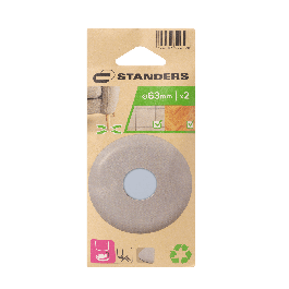 ADHESIVE TIPS DIA. 63MM GRAY 2PCS