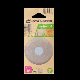 ADHESIVE TIPS DIA. 63MM GRAY 2PCS