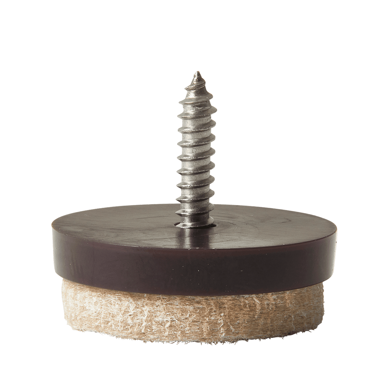 FELT WITH STANDERS SCREW D 28 MM BEIGE , 4 PIECES
