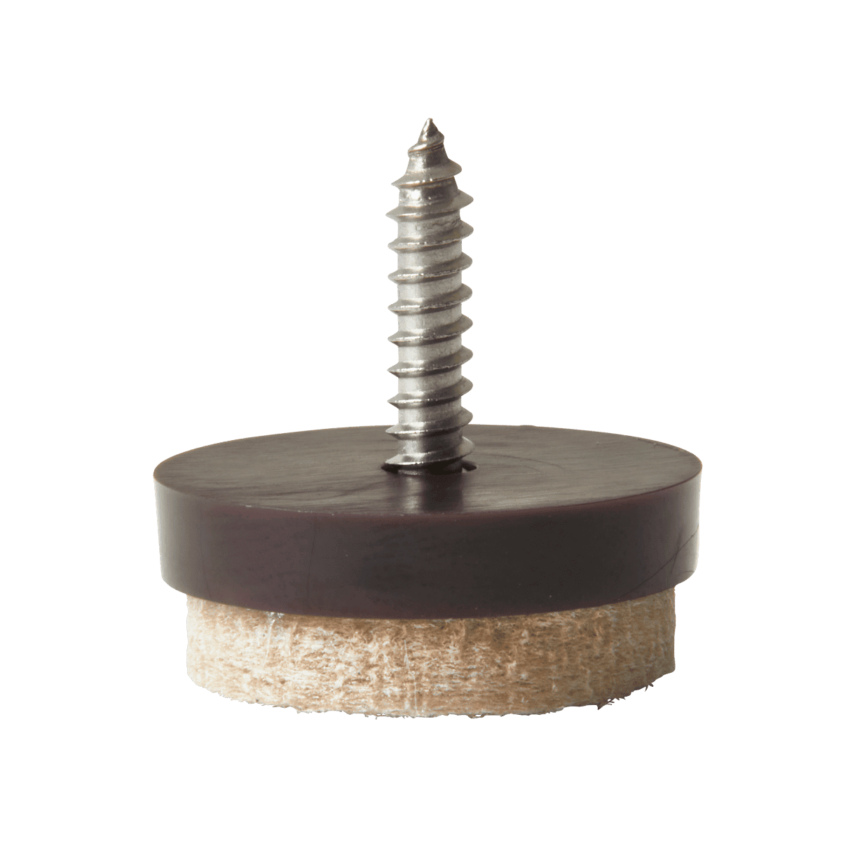 FELT WITH STANDERS SCREW D 24 MM BEIGE, 4 PIECES