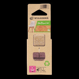 FELT WITH NAIL STANDERS 24 X 24 MM BEIGE , 4 PIECES