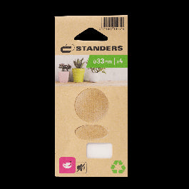 33 MM DIAMETER ADHESIVE NON-SLIP FELT, 4 PIECES