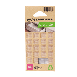 ADHESIVE BUMPER 13 X 13 MM TRASPARENT