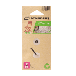 OUTDOOR STANDERS D 17 MM TRANSPARENT, 4 PIECES