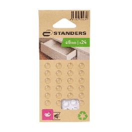 24 ADHESIVE BUMPERS DIA. 8MM