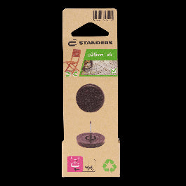 OUTDOOR SKID WITH NAIL STANDERS D 25 MM BROWN, 4 PIECES