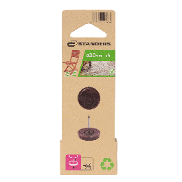 OUTDOOR SKID WITH NAIL STANDERS D 20 MM BROWN, 4 PIECES