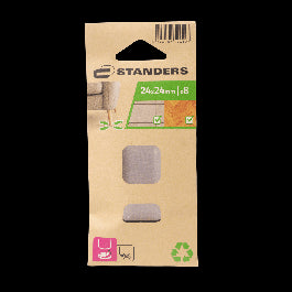 24X24MM ADHESIVE TIPS GREY 8PCS