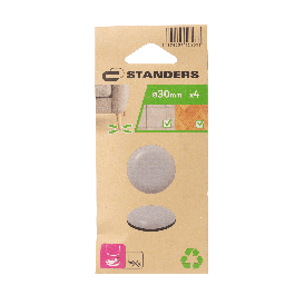 ADE SLIPPERY FOOT D30MM GRAY 4PCS